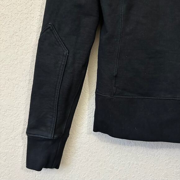 AMERICAN GIANT Baseball Jacket Black Cotton Outdoor Snap Button Bomber - Picture 8 of 13